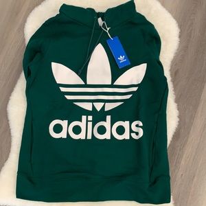 Adidas Originals adicolor Trefoil Hoodie in Green